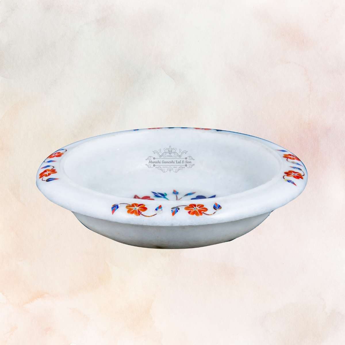 R-G-B Colour Designed Marble Fruit Bowl